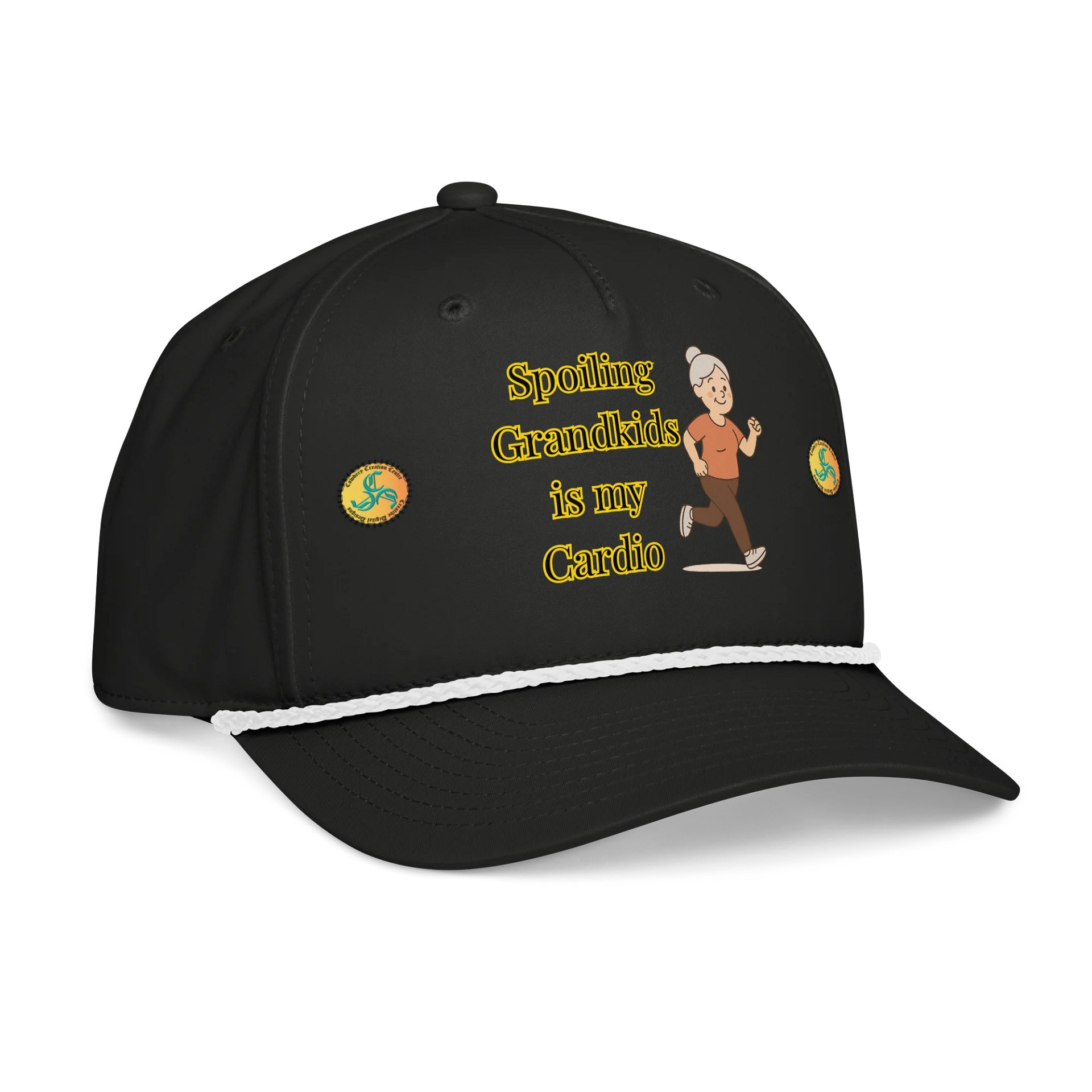 Spoiling Grandkids is my Cardio (Female) Richardson Five-Panel Classic Rope Cap product image (4)