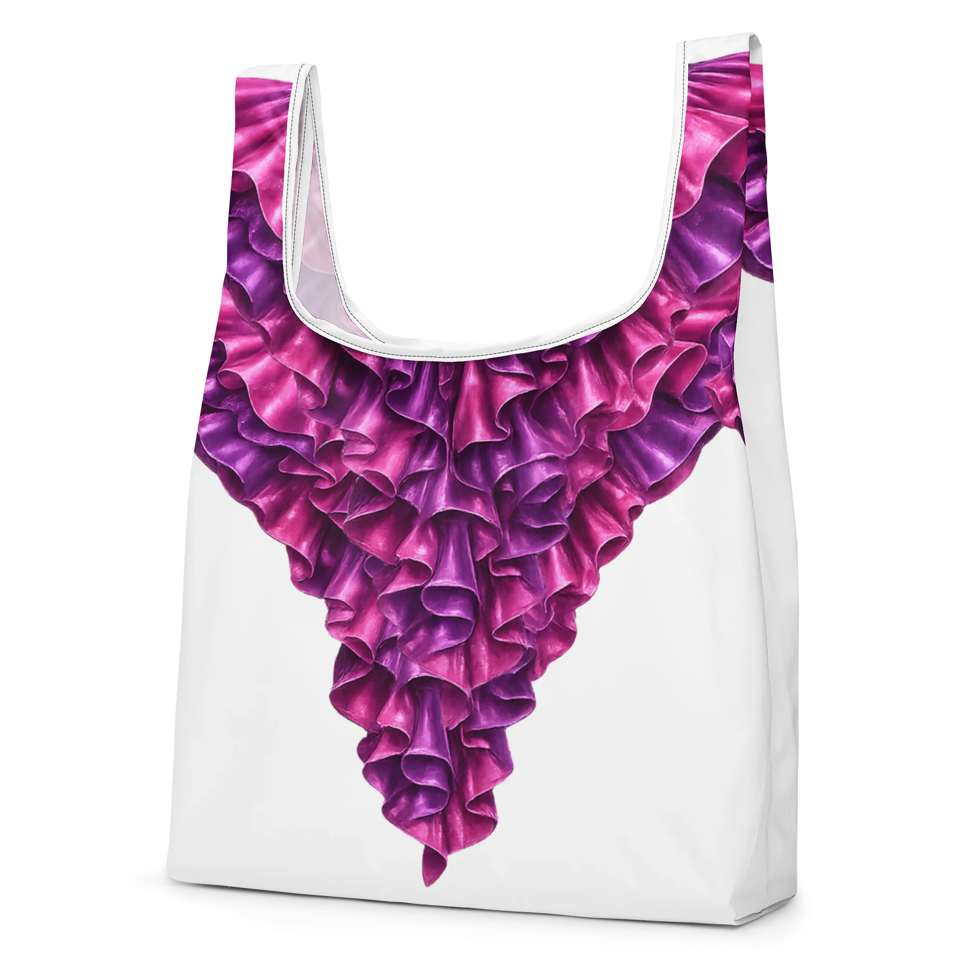 Ruffled Triangle All-Over Print Bag product image (2)