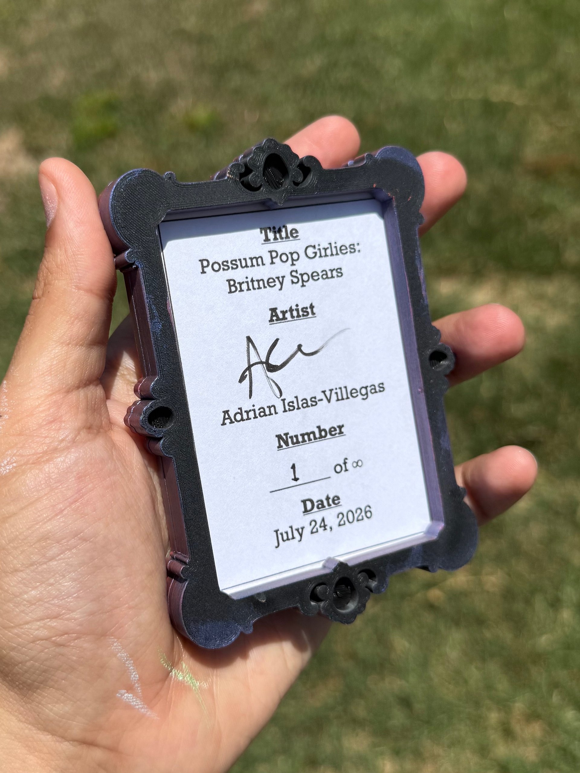 Baroque ACEO Frame (Purple/Blue Color Shift) product image (3)