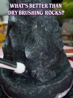 What's better than dry brushing rocks when crafting terrain? Nothing. Nothing is better than dry brushing rocks! Happy crafting! :) #diorama #tabletopterrain #miniature #painting #crafting