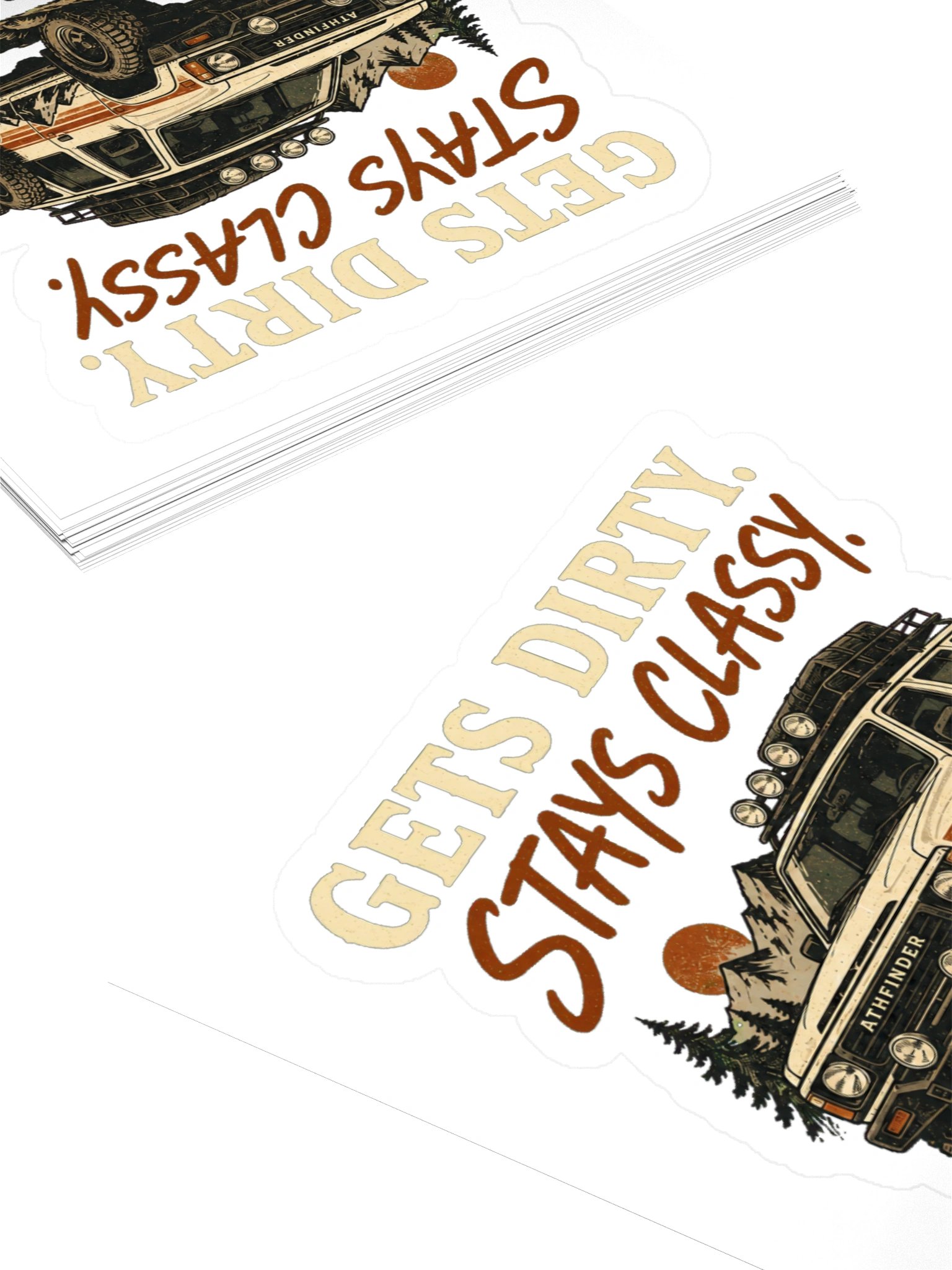 Dirty, yet classy sticker product image (4)