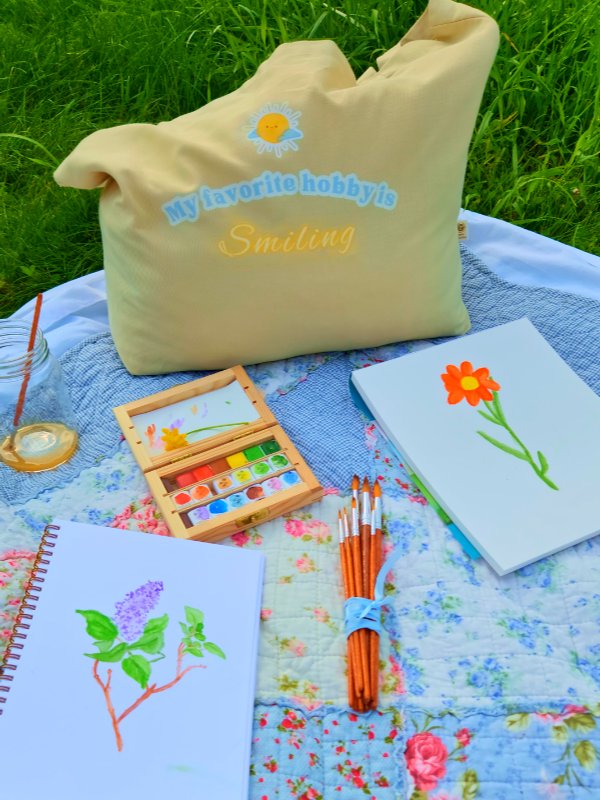 My Favorite Hobby is Smiling Organic Cotton Tote product image (1)