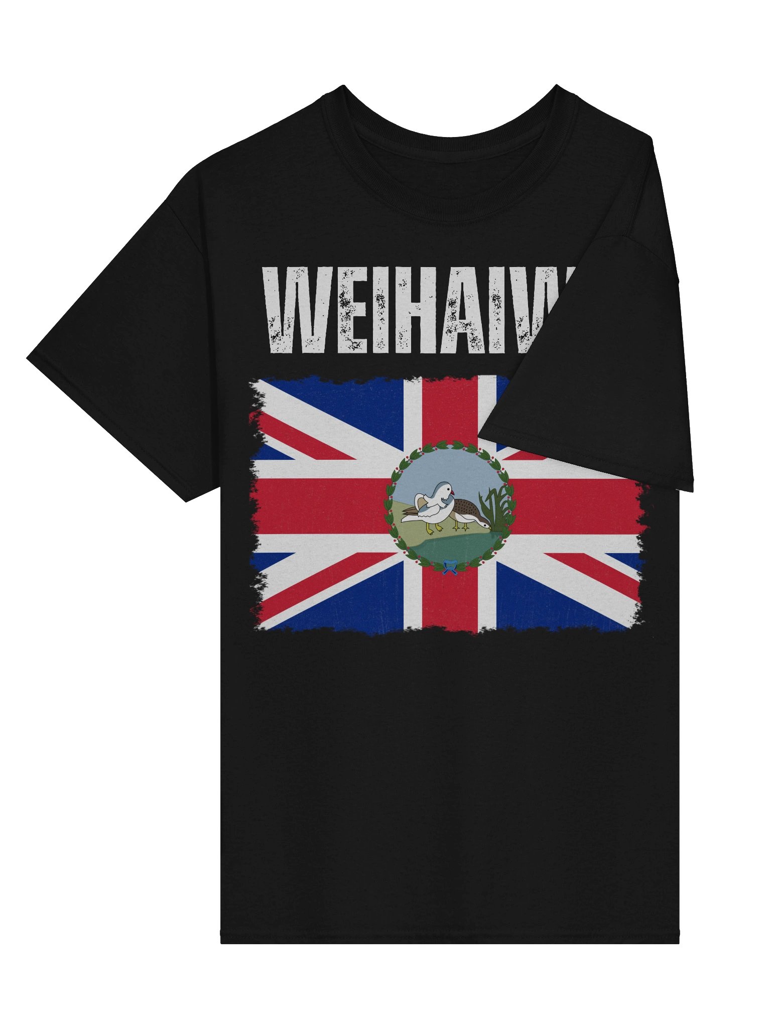 Commisioner of Weihaiwei Flag (1903 - 1930) Distressed T-Shirt product image (3)