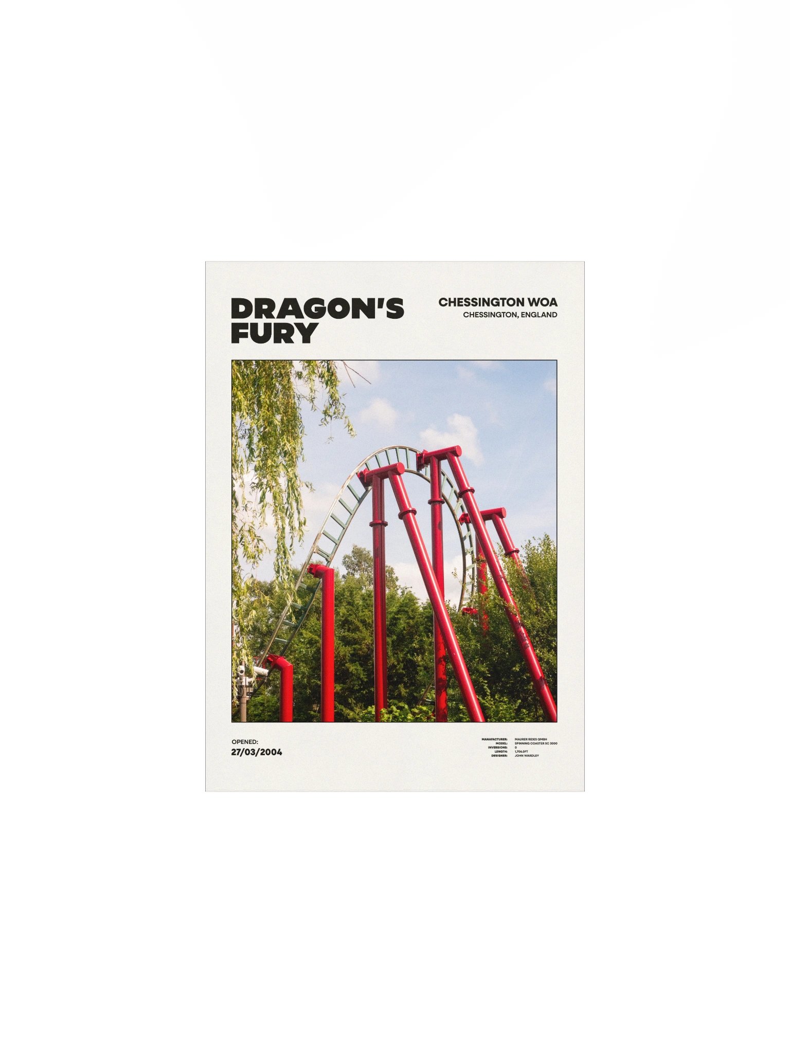 Dragon's Fury Overbank Premium Poster product image (1)