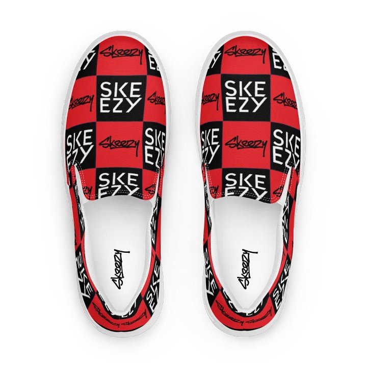 Checkered Skeezy Slip-Ons BLK/RED (Men's) product image (2)