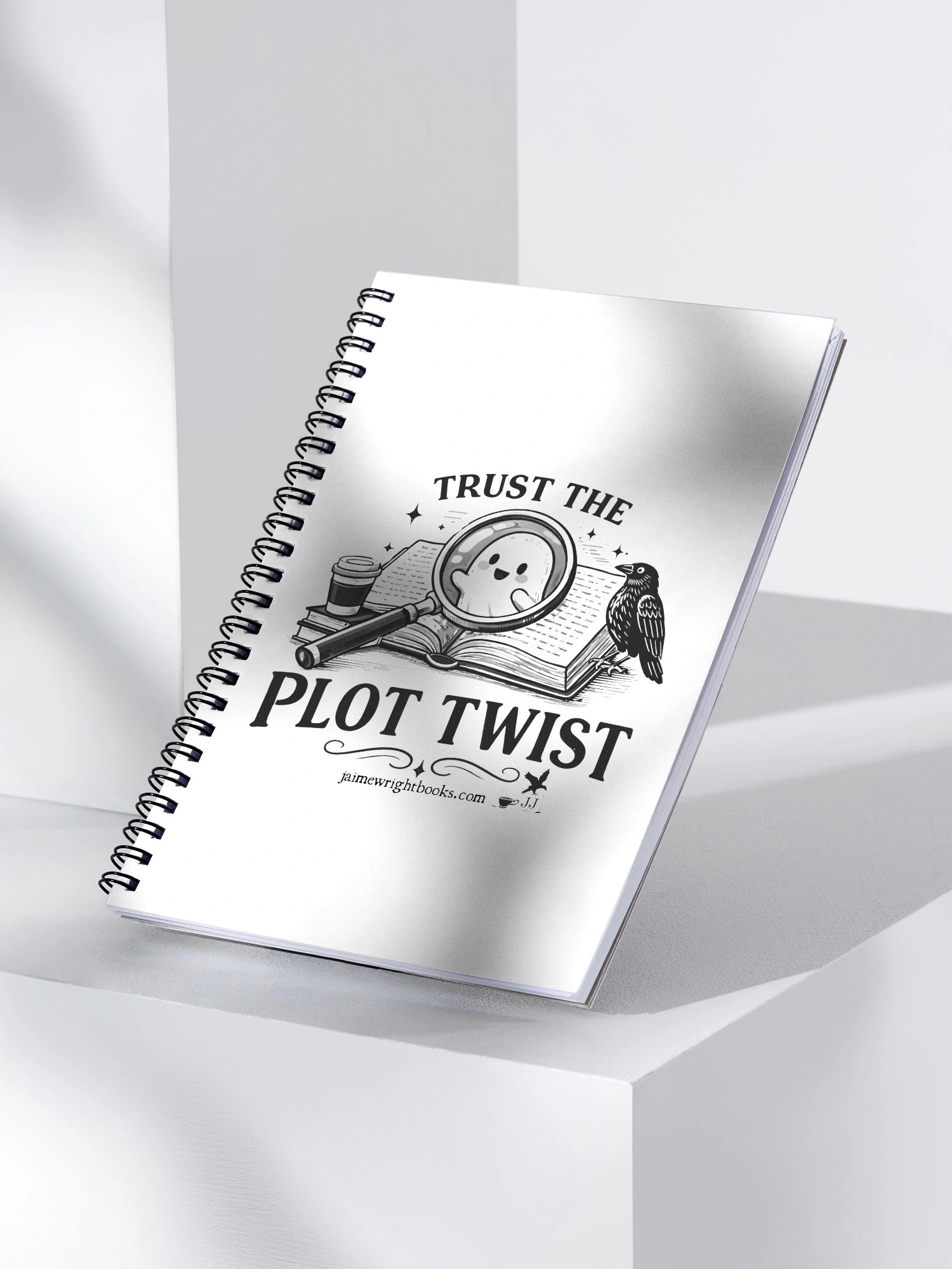 Plot Twist Spiral Notebook product image (3)