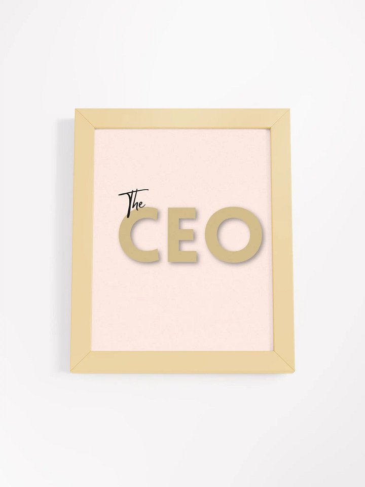 The CEO Wall Art - Blush product image (1)