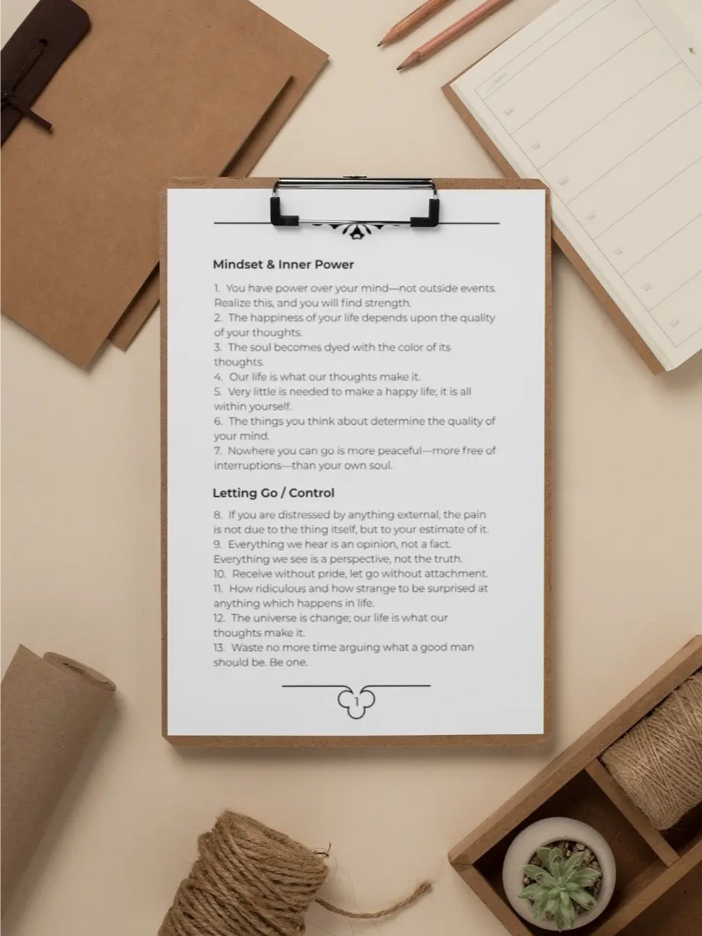 50 Marcus Aurelius Quotes - FREE PRINTABLE PDF product image (2)