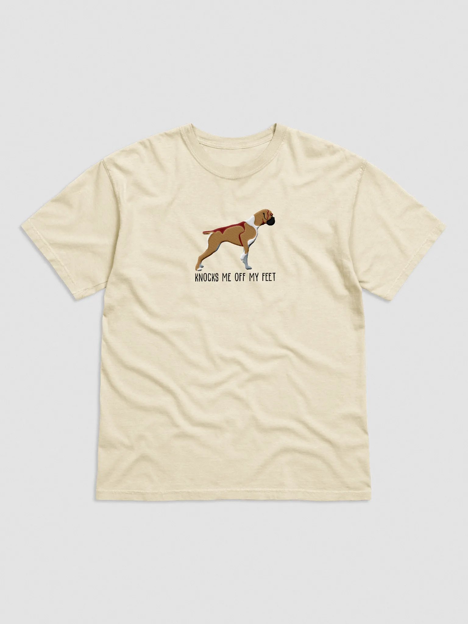 Knocks Me Off My Feet T-Shirt(Embroidered) of a Boxer product image (4)