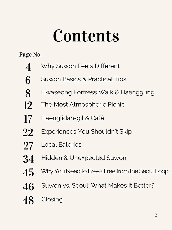 SuwonㅡBeyond the Fortress Walls: Hidden Corners, Local Flavors, and the Most Atmospheric Way to Experience Suwon product image (2)