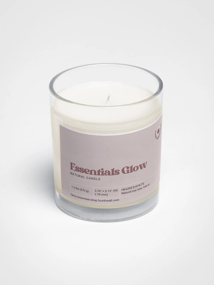 Rose Glow Soy Wax Candle product image (2)