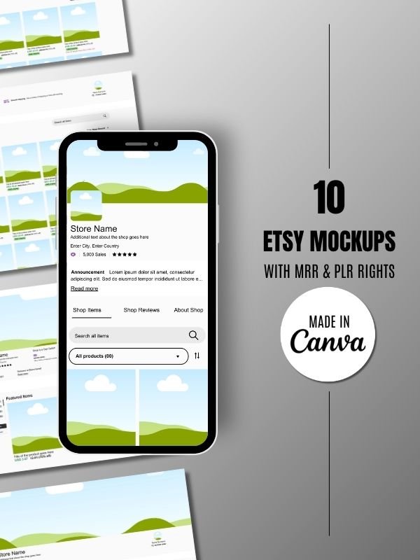 MRR/PLR Etsy Layout Template product image (1)