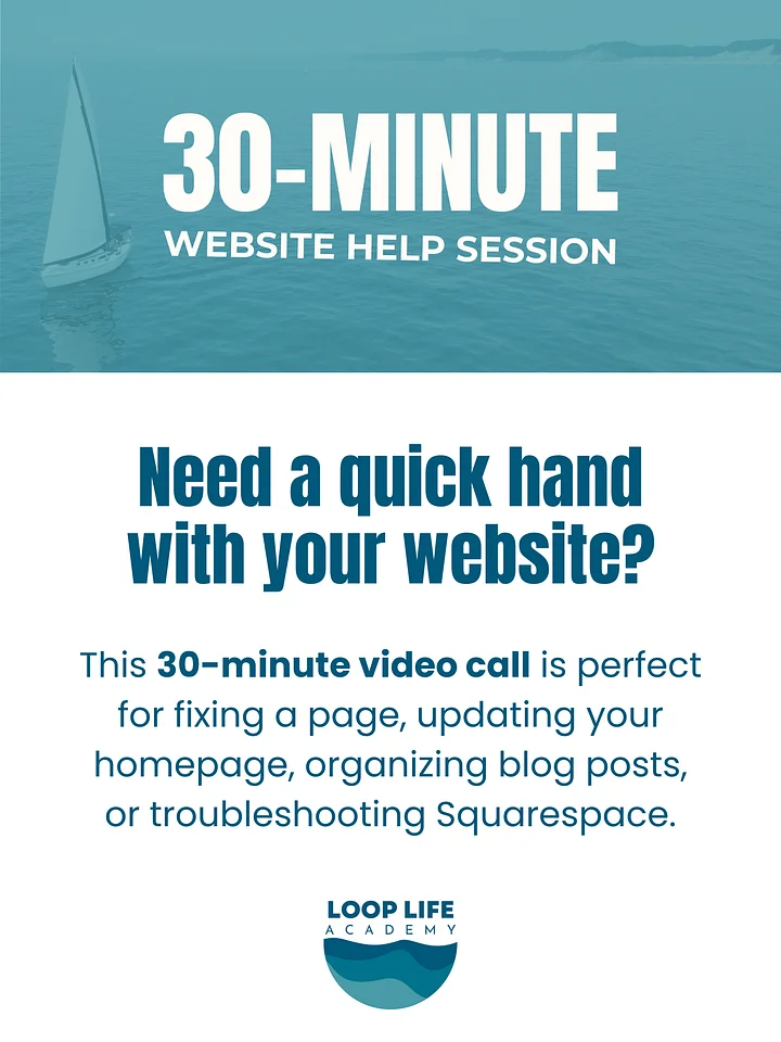 30-Minute Website Help Session product image (1)