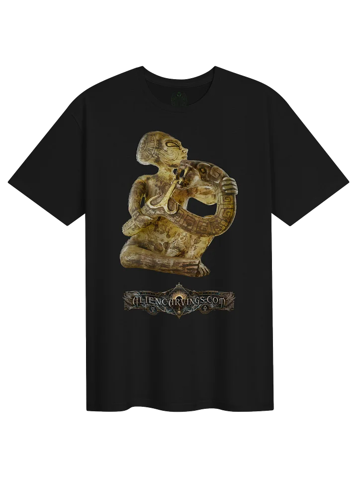 Aliencarvings.com Snake Gold Black T-Shirt product image (1)