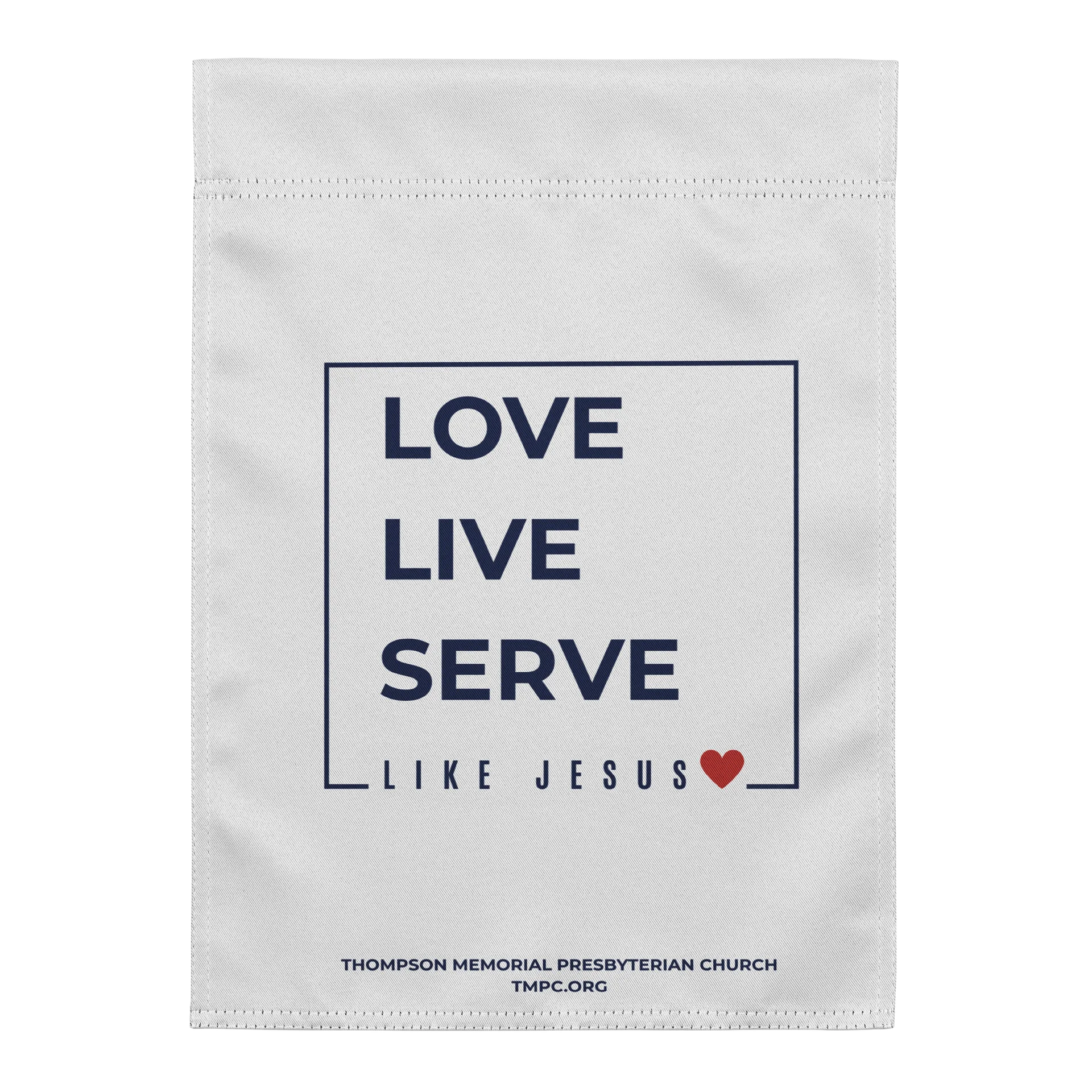 Love. Live. Serve. Like Jesus Garden Flag product image (1)