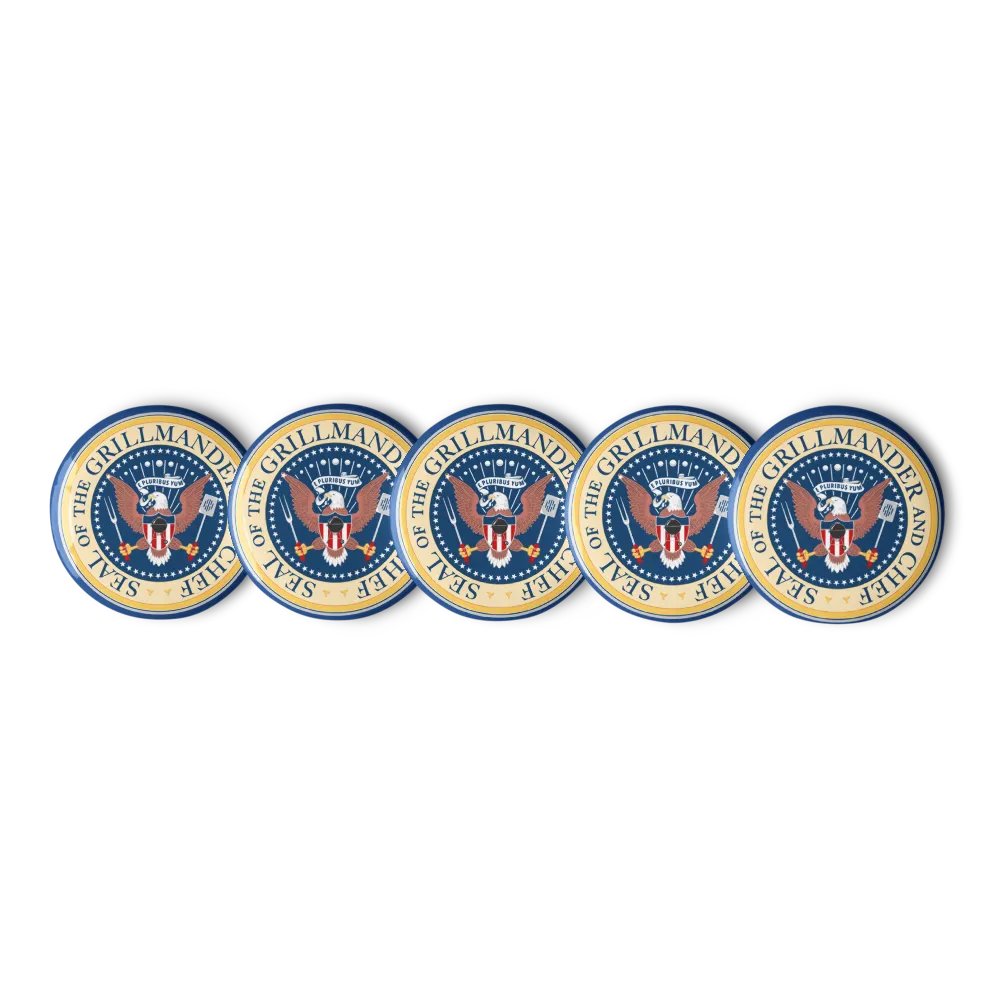 Grillmander and Chef Pin Button Set product image (4)