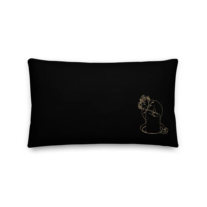 Your Moth, My Flame Throw Pillow - Gold product image (2)