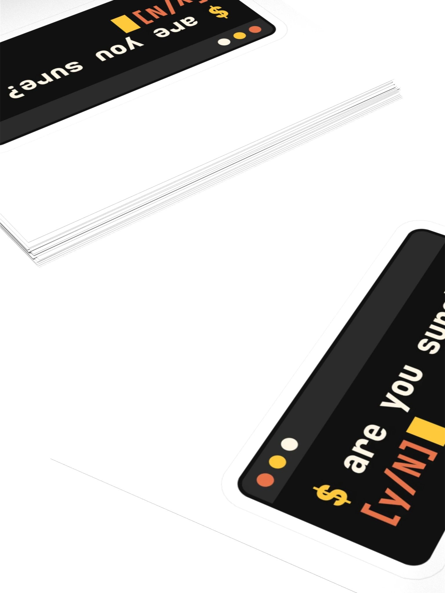 are you sure? [y/N] sticker product image (4)