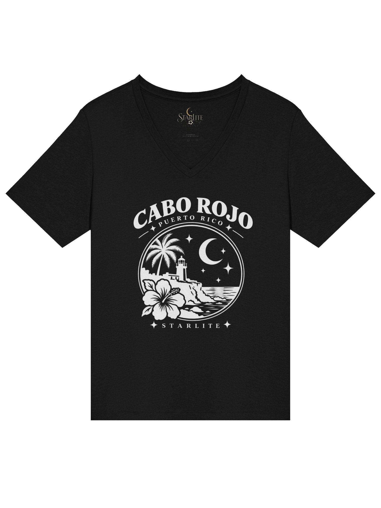 Cabo Rojo, Puerto Rico — Starlite V-Neck Tee product image (4)