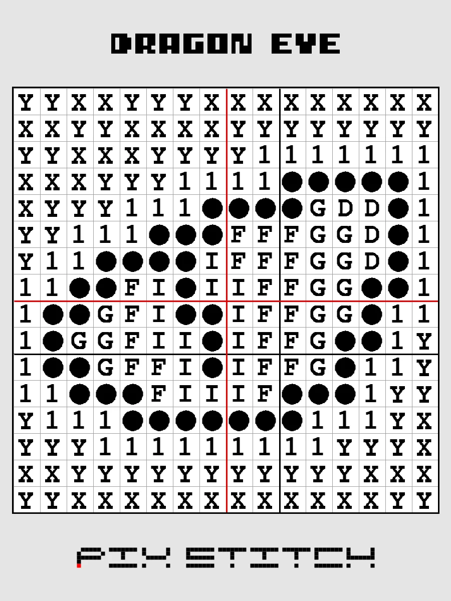 Dragon Eye Pixel Art product image (3)
