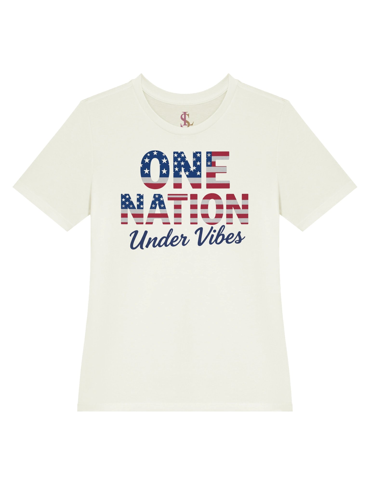 One Nation Under Vibes – Women’s Patriotic Graphic Tee product image (73)