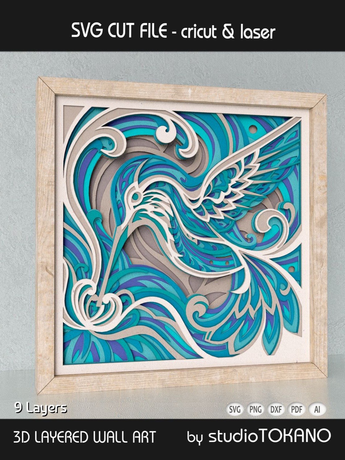 Hummingbird Shadow Box product image (3)