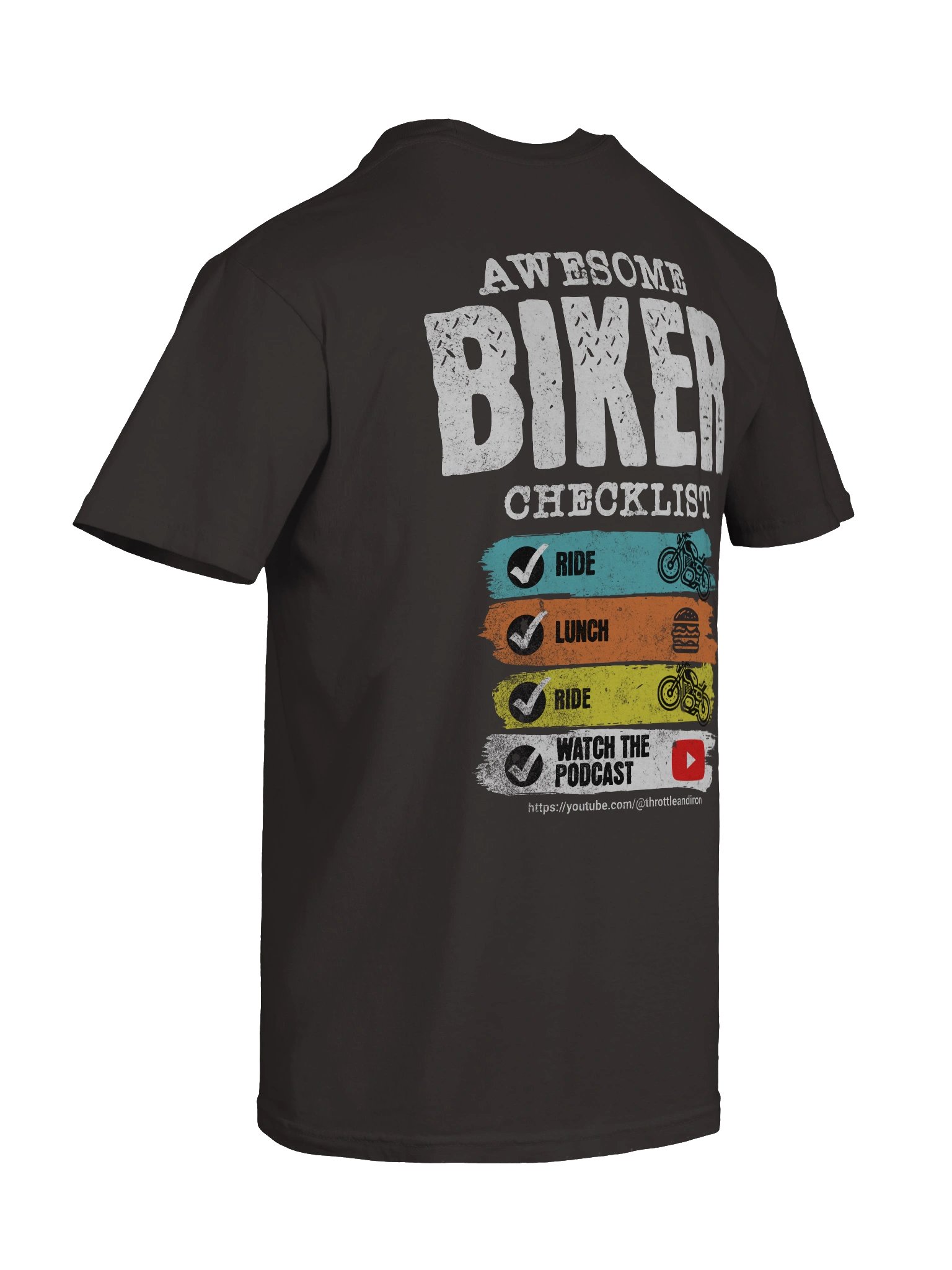 Throttle & Iron “Awesome Biker Checklist” Tee product image (86)