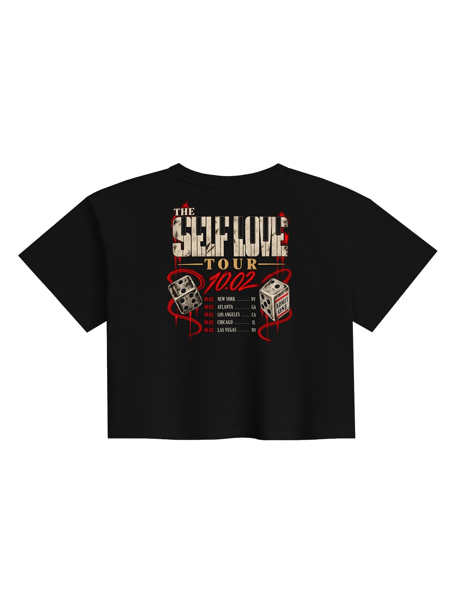 EXCLUSIVE GIVITUP VINTAGE SELF LOVE TOUR CROP TOP product image (2)