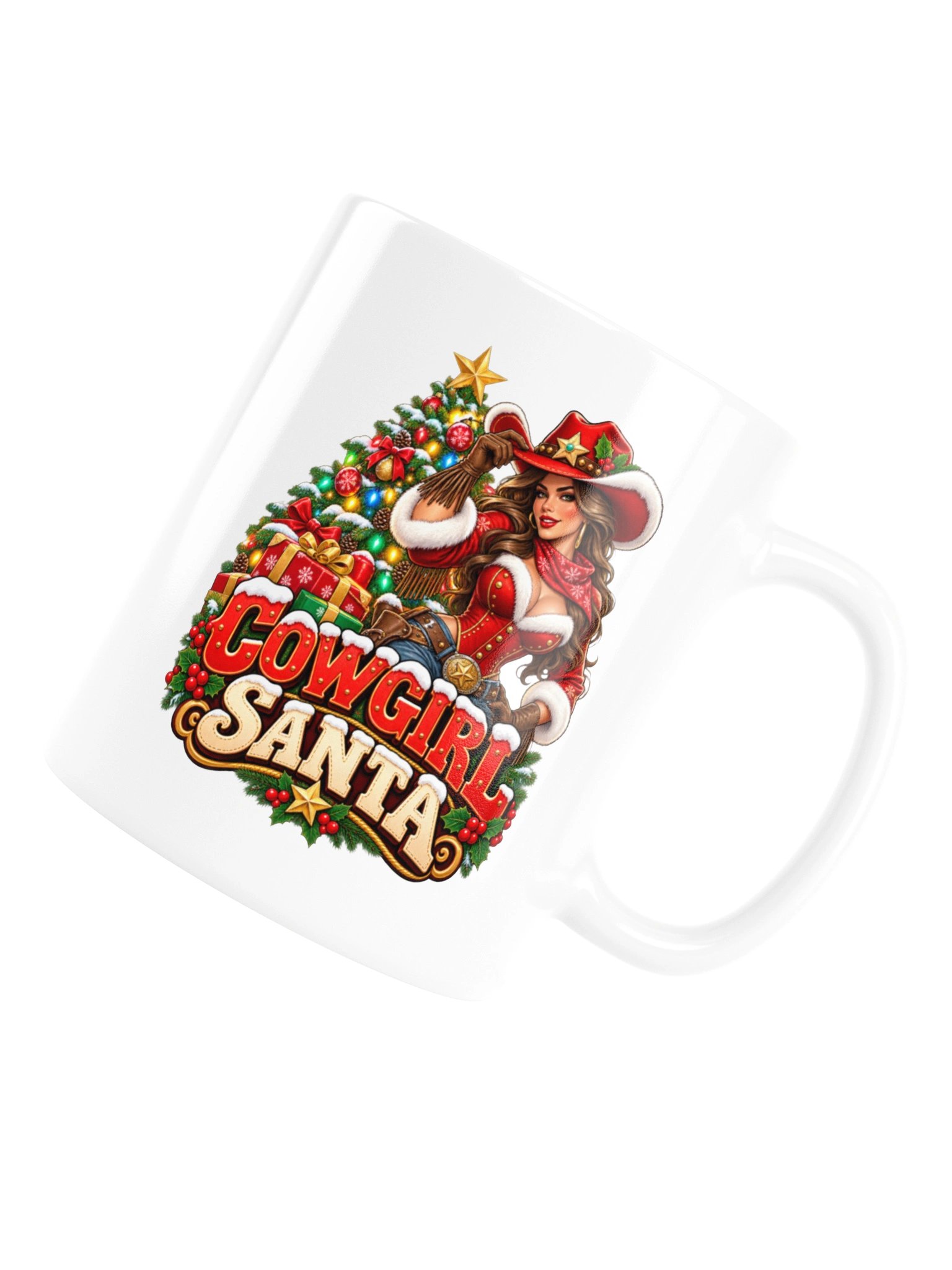 COWGIRL SANTA — CHRISTMAS WITH A LITTLE WESTERN ATTITUDE - MUG product image (16)
