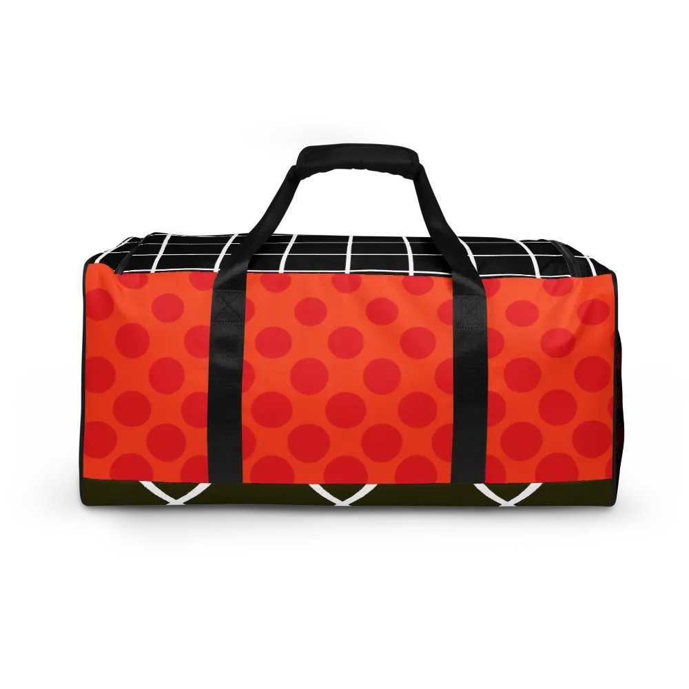 Multi-Pattern Geometric Printed Duffle Bag product image (3)