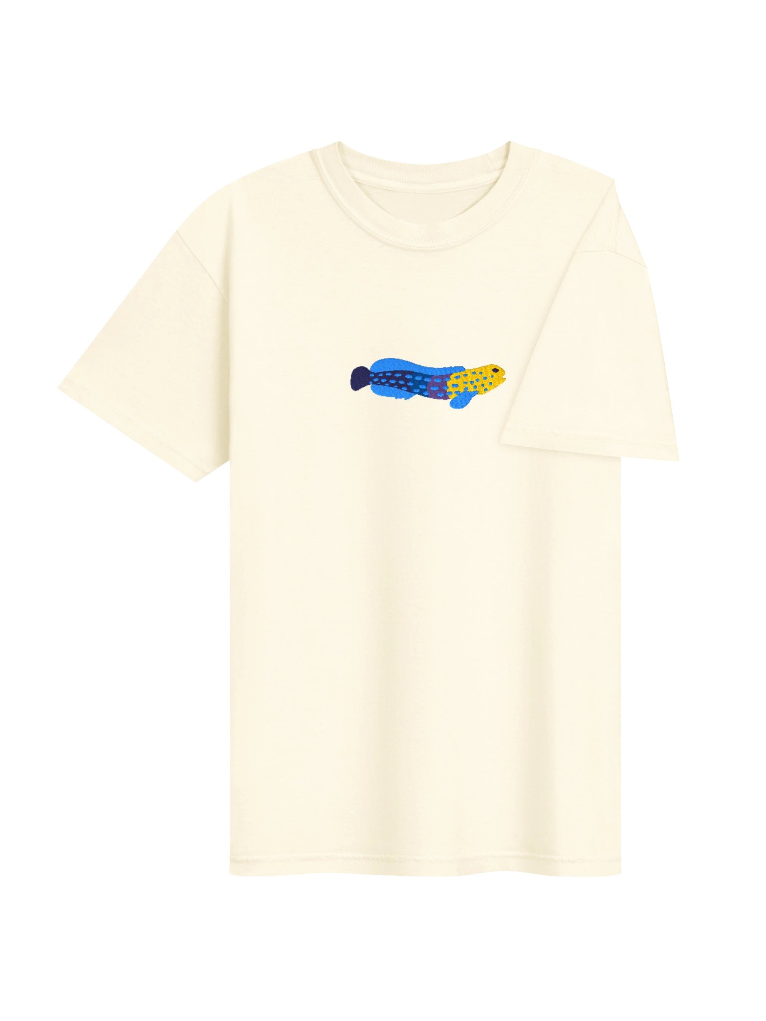 Blue Spotted Jawfish Embroidered Shirt | Reef Aquarium Fish Embroidery Tee | Saltwater Marine Fish Apparel product image (10)