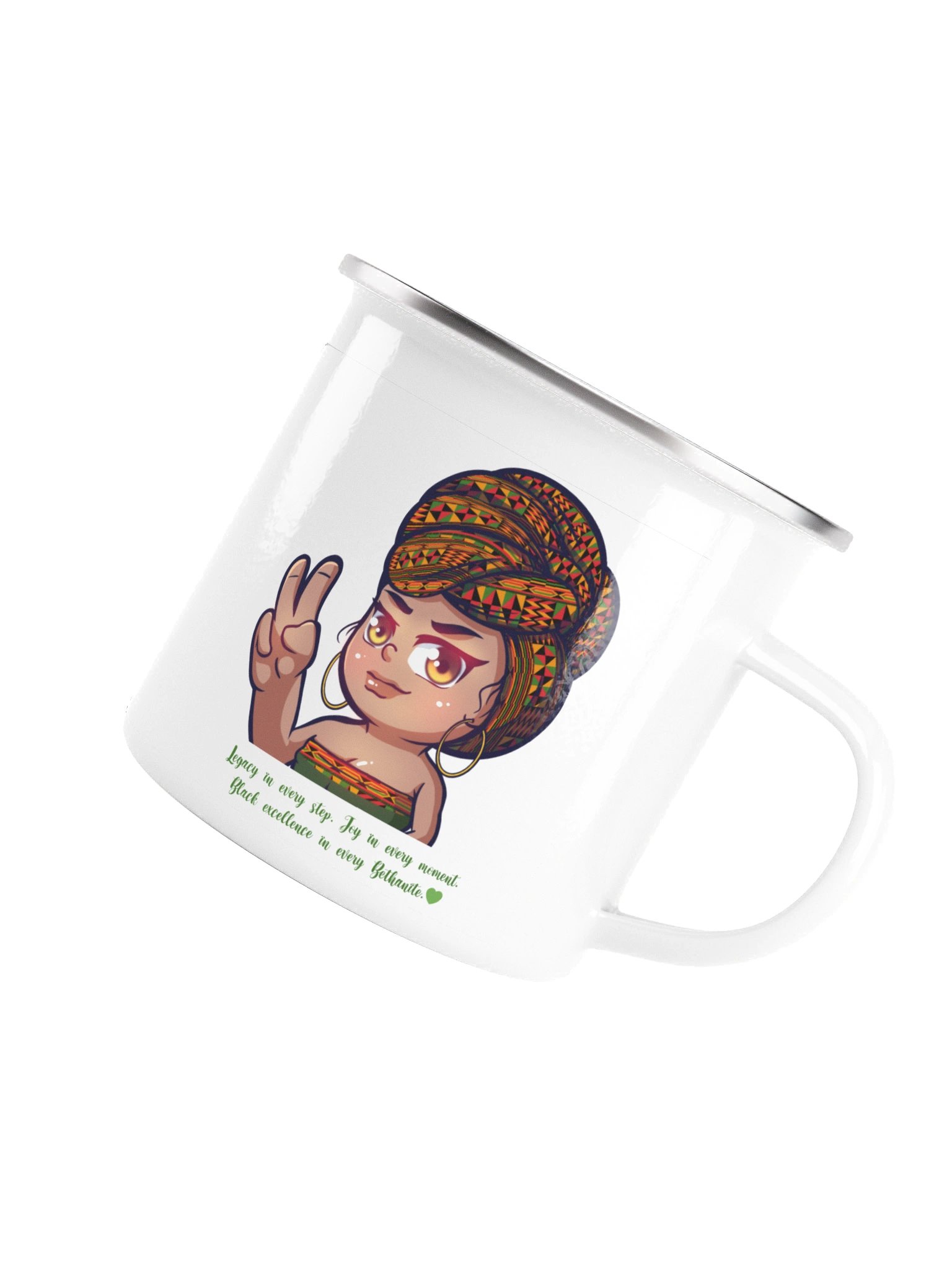 BusyBeth Afri Queen Enamel Mug product image (2)