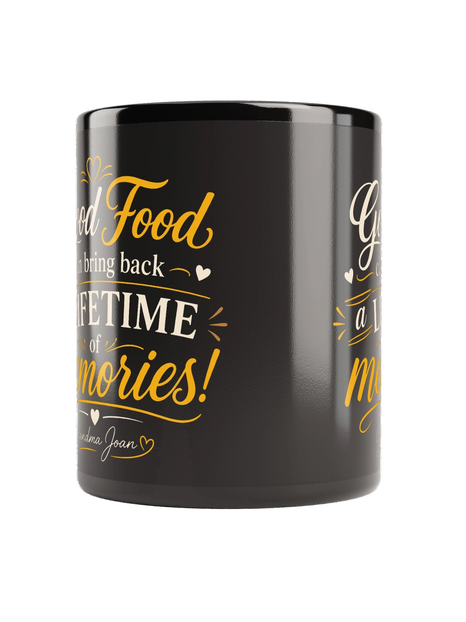 Good Food Can Bring Back A Lifetime of Memories! Black Mug product image (7)