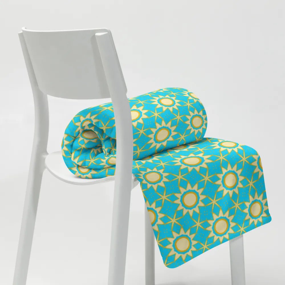 Celestial Sun & Stars Seamless Patterned Throw Blanket product image (10)