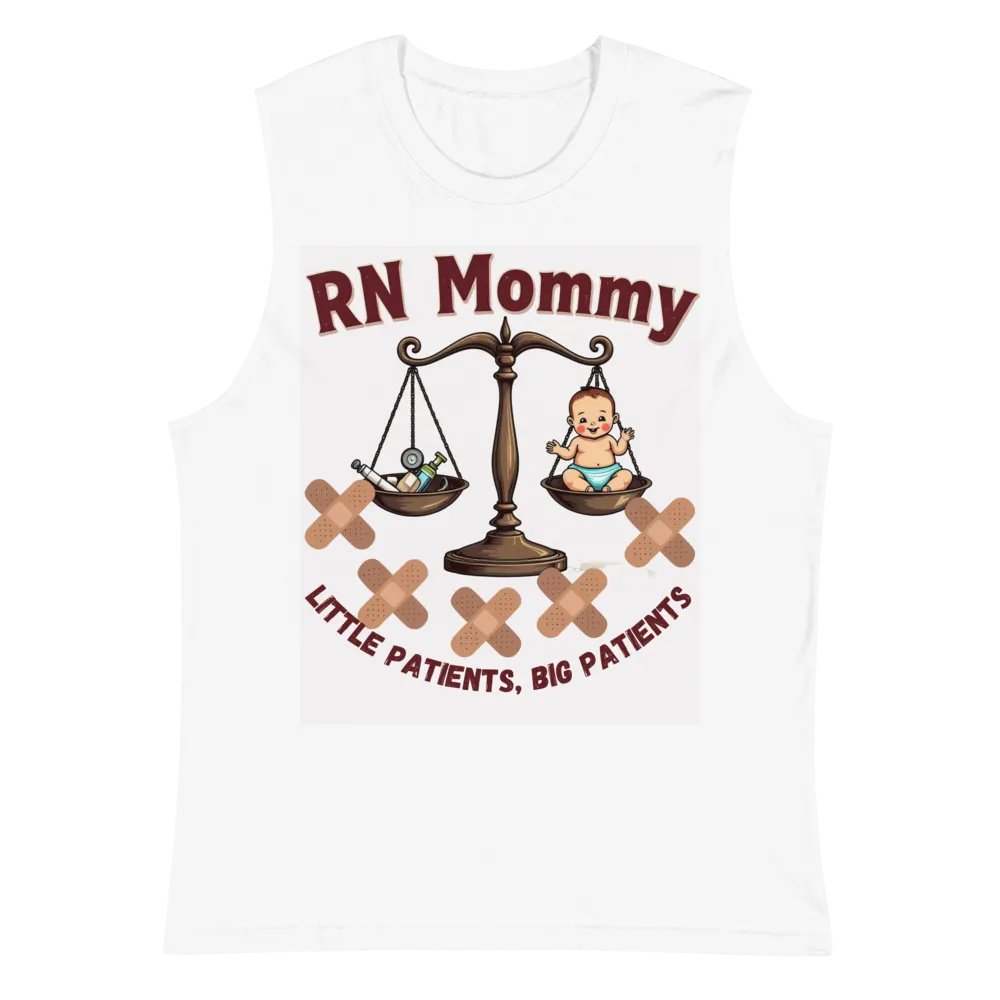 RN Mommy Balance Scale Muscle Tank product image (2)