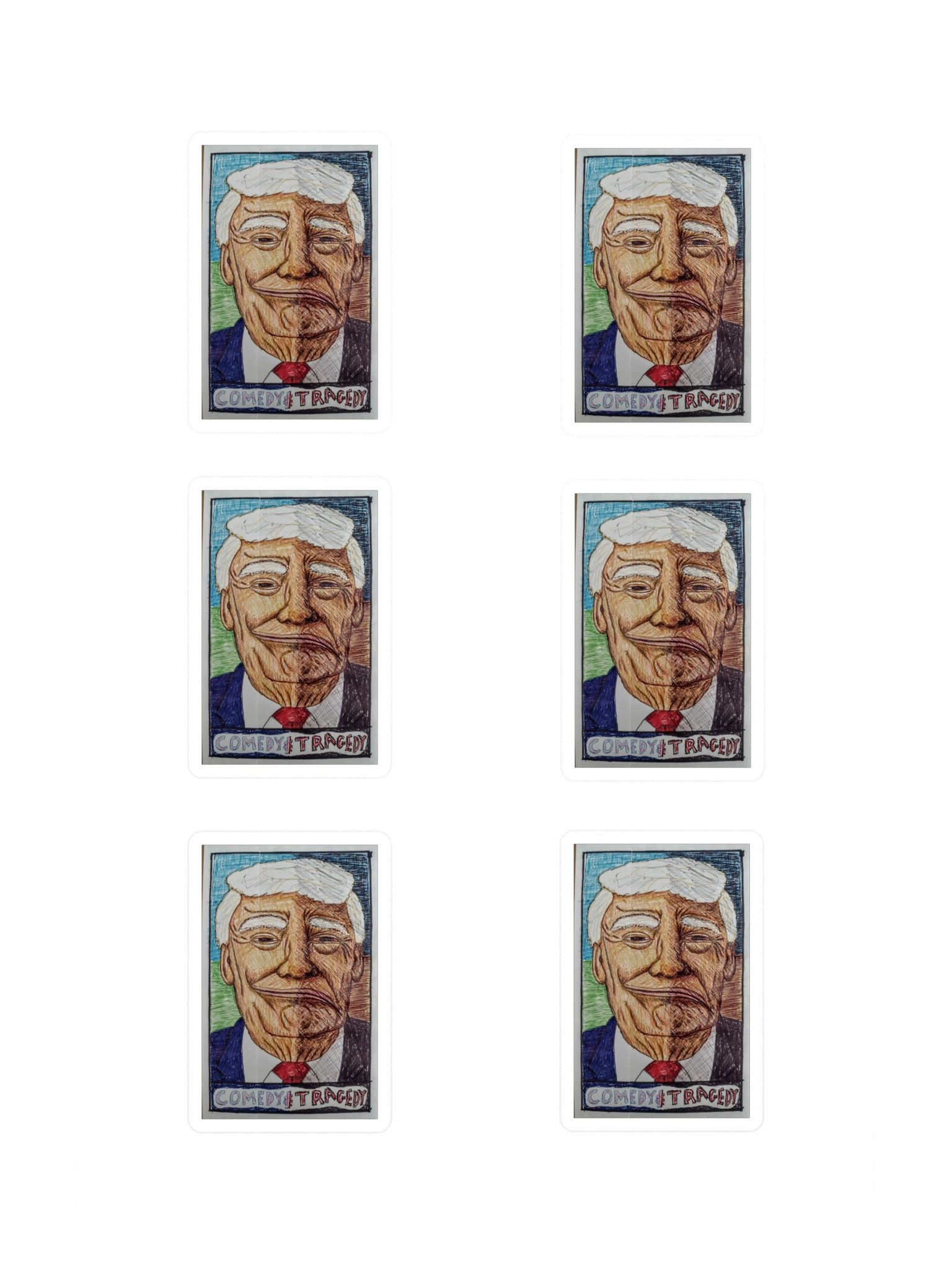 COMEDY+TRAGEDY Sticker Sheet product image (3)