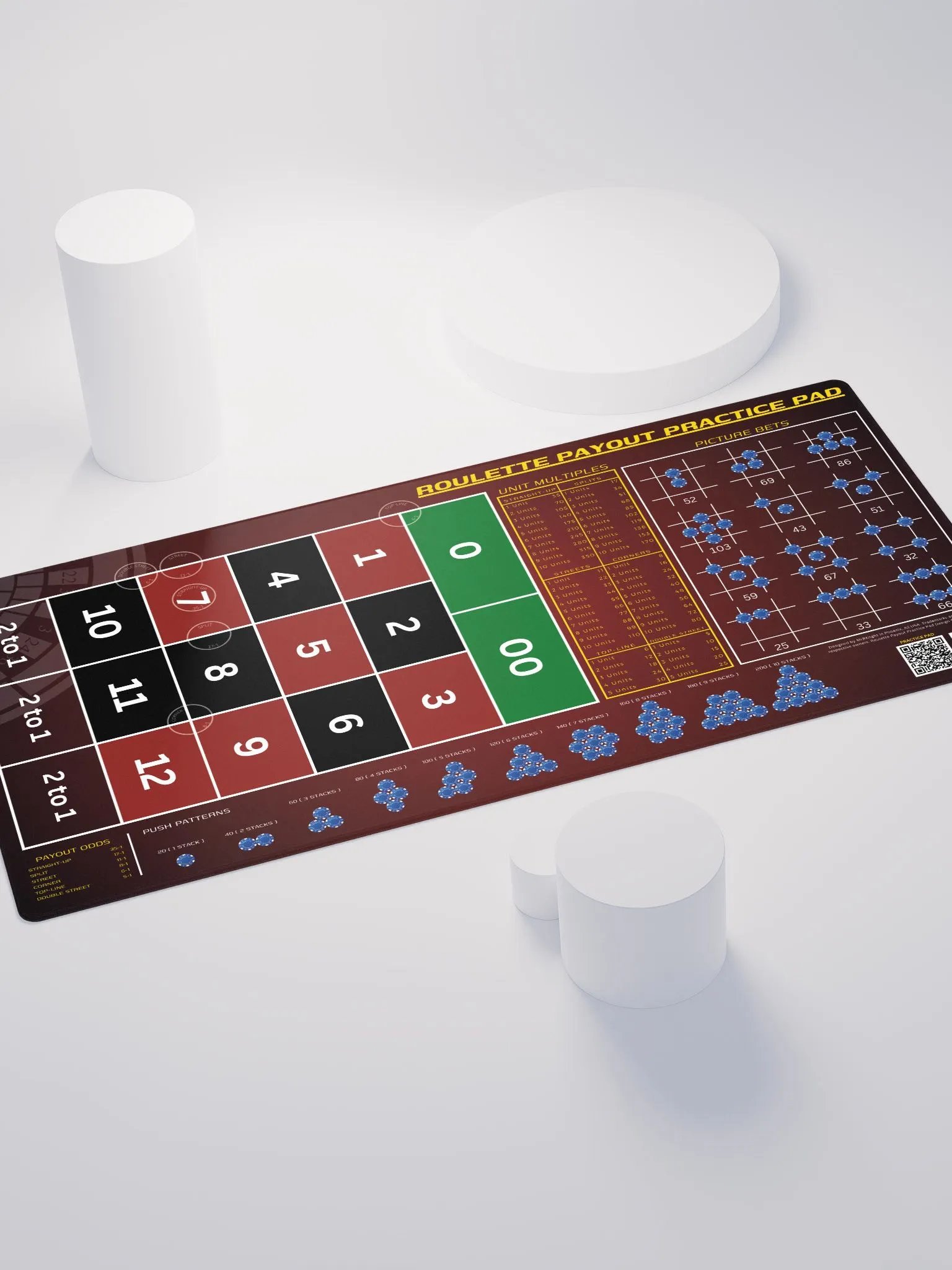 Roulette Payout Practice Pad - Classic Red Vignette product image (4)