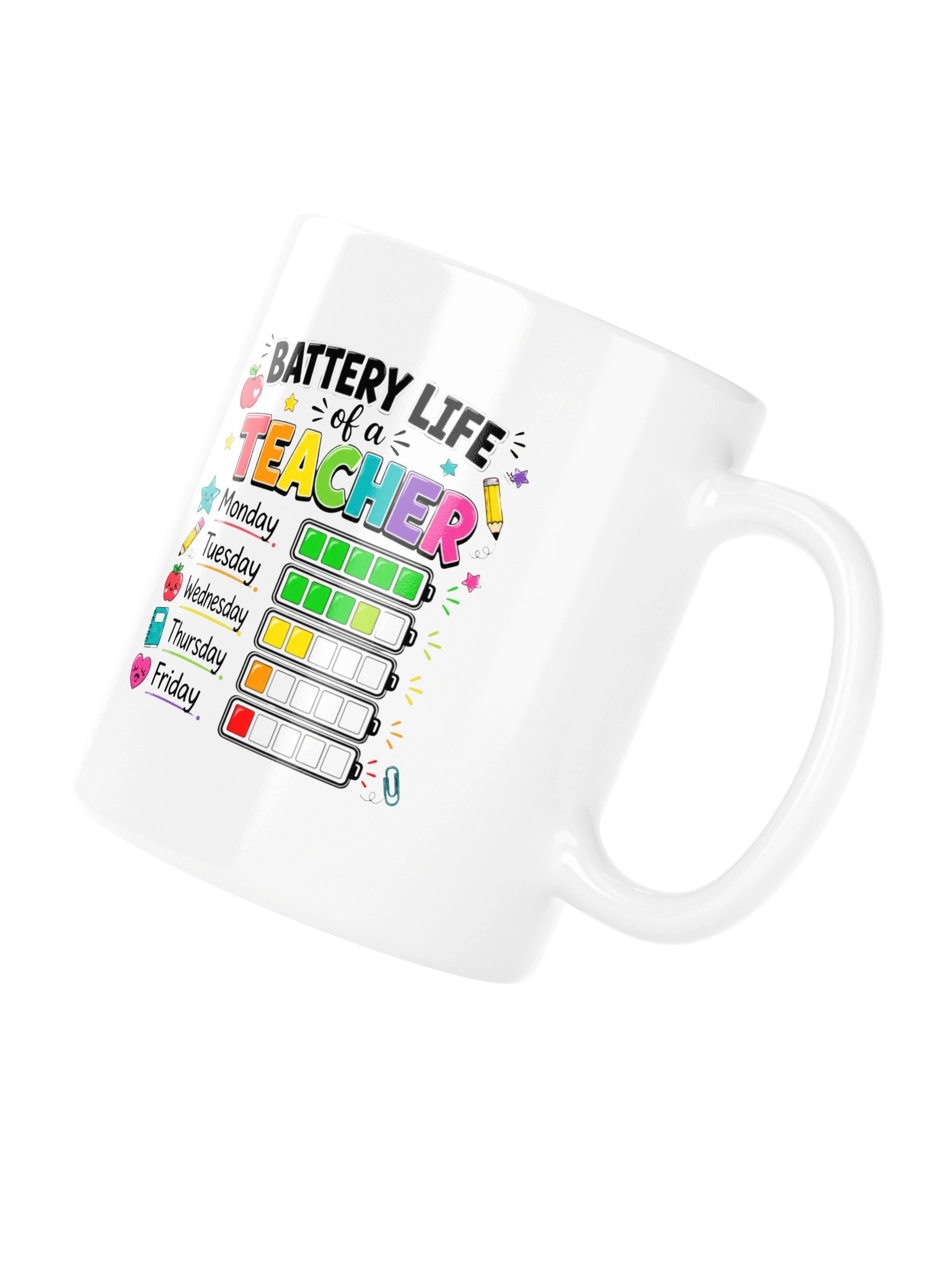 Funny Teacher Mug Battery Life Teacher product image (12)