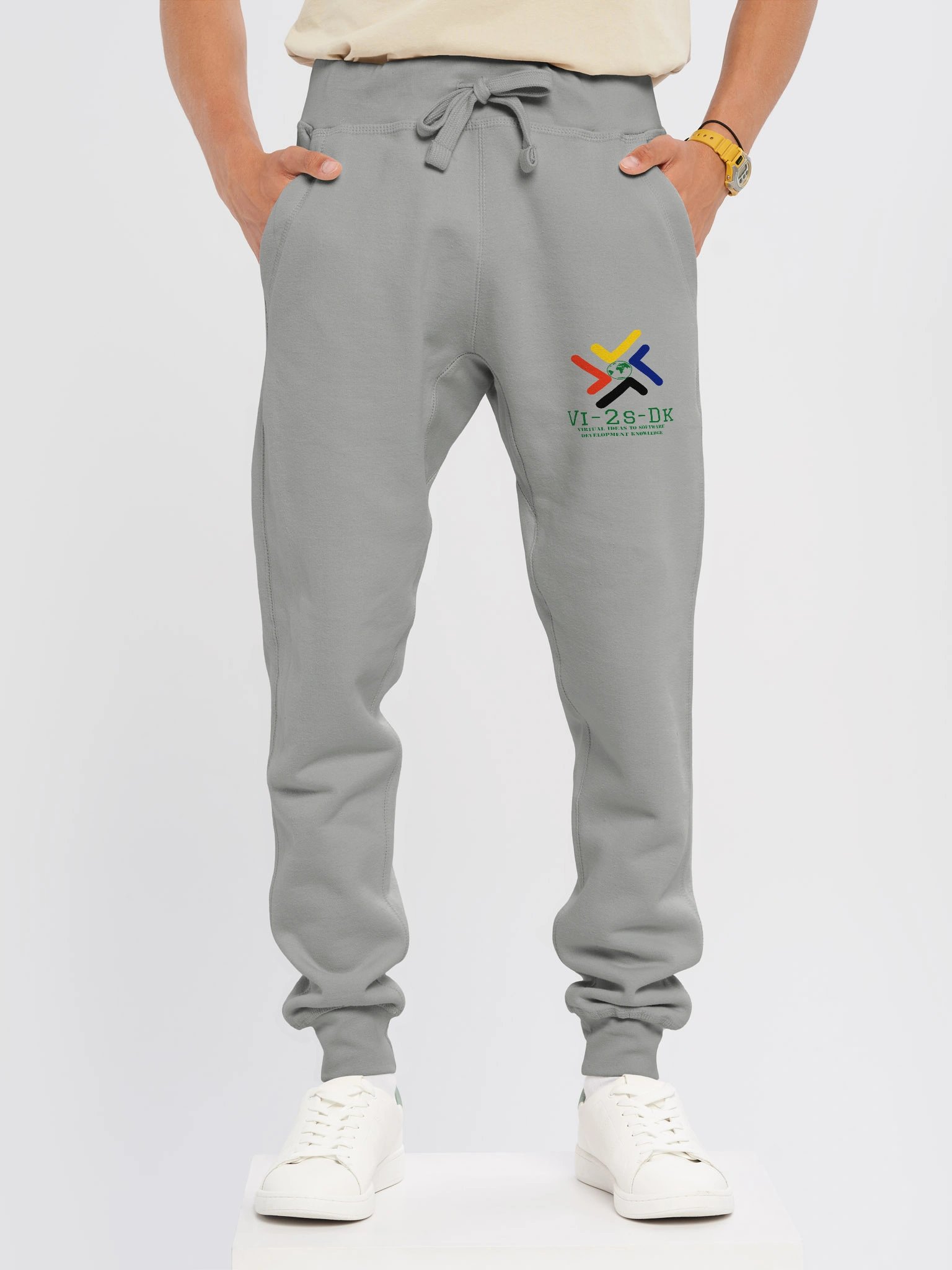 Global Innovation Vi-2s-Dk Logo Fleece Joggers product image (1)