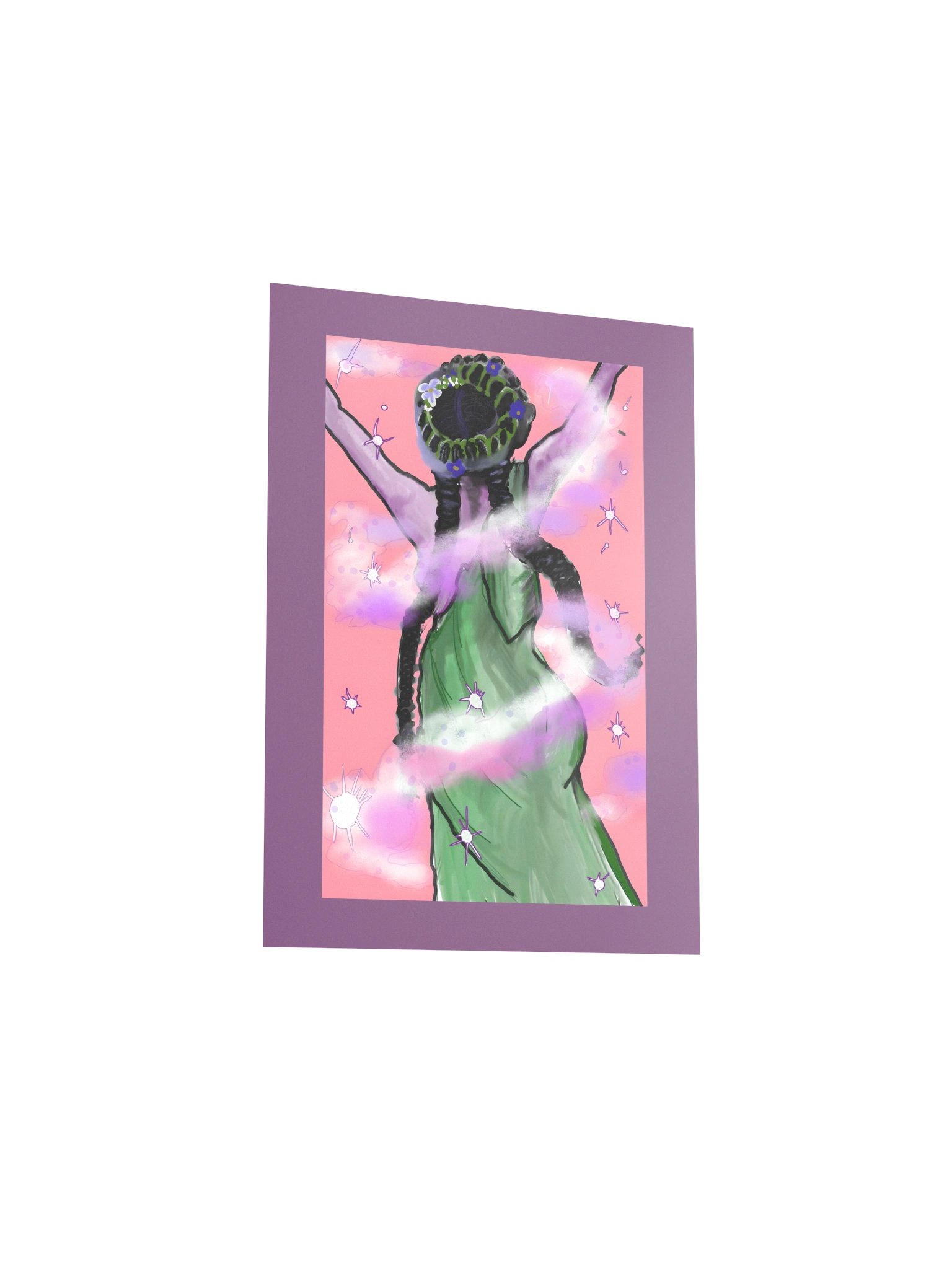 Exaltation, Witchy Folk Art Print in Purple product image (3)
