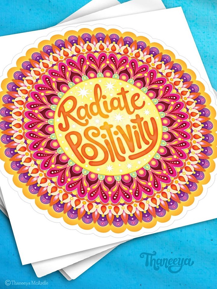 Radiate Positivity Sticker product image (1)