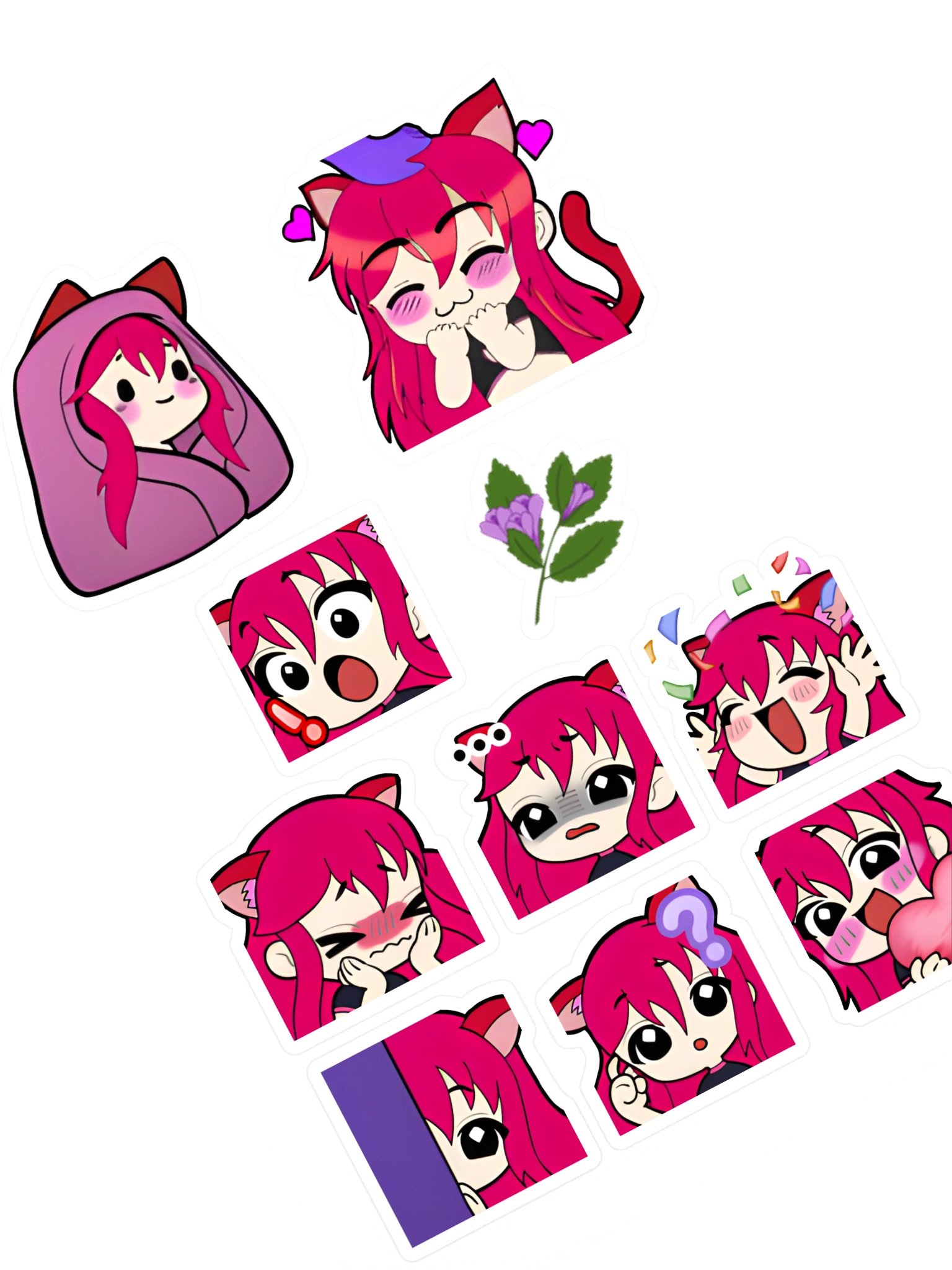 Emote Sticker Sheet! product image (1)