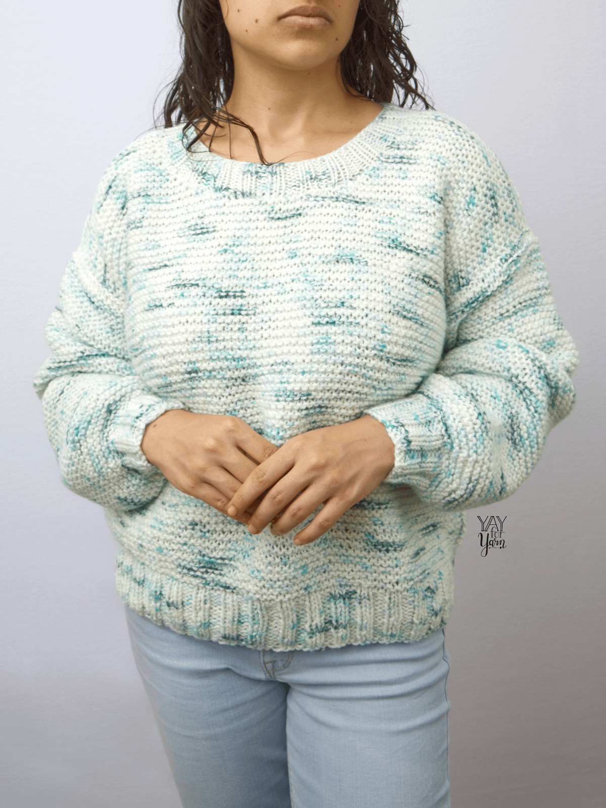 Basic Knit Pullover - PDF Knitting Pattern & Video Tutorial | Yay For Yarn