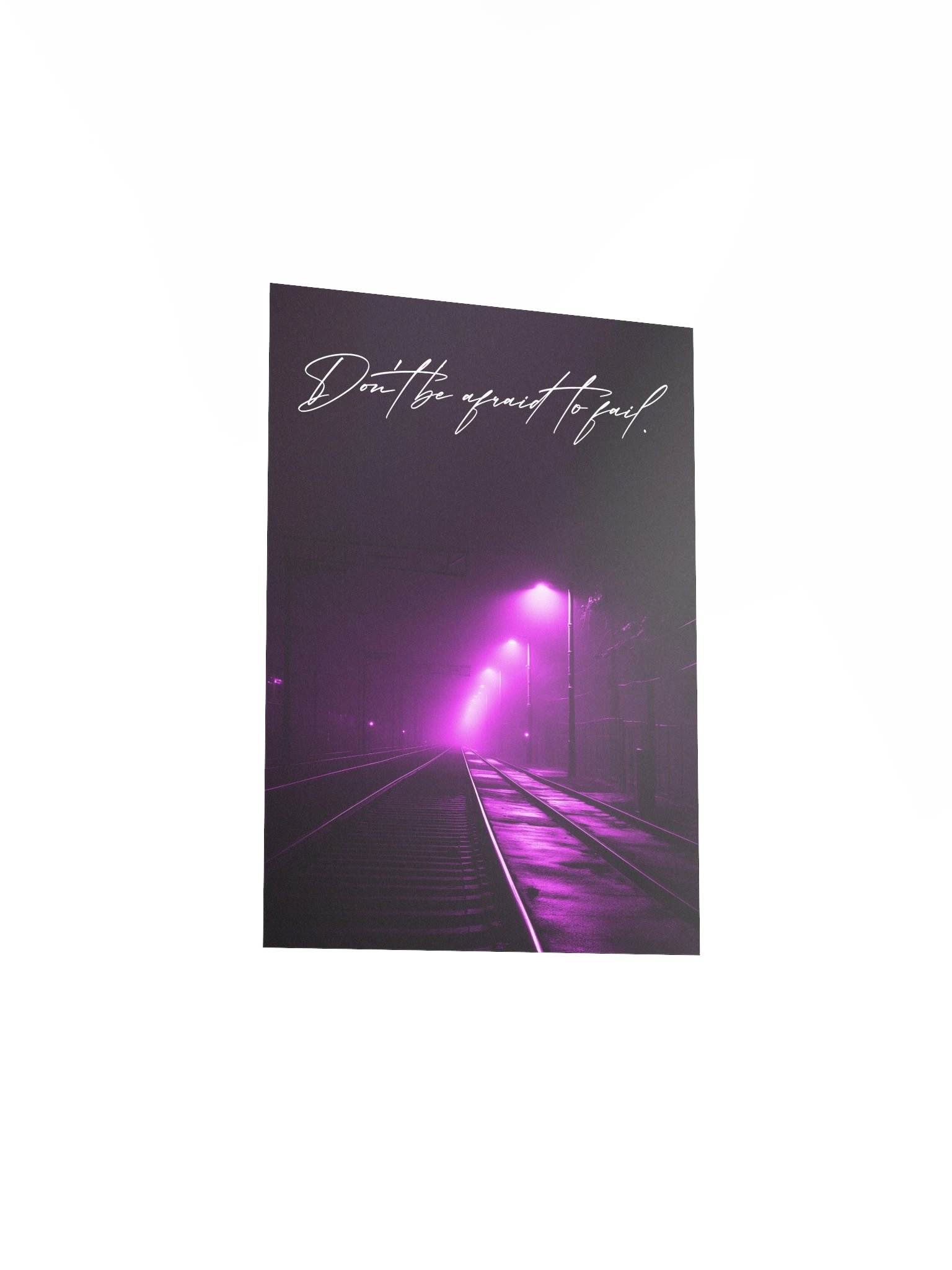 "Dont be afraid" Handwritten Matte Poster product image (14)