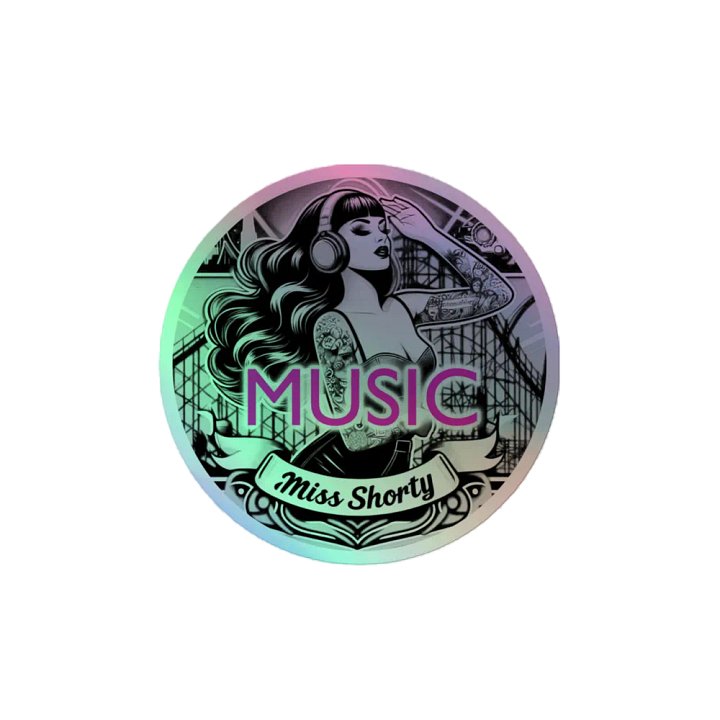Miss Shorty Music Holographic Sticker product image (2)