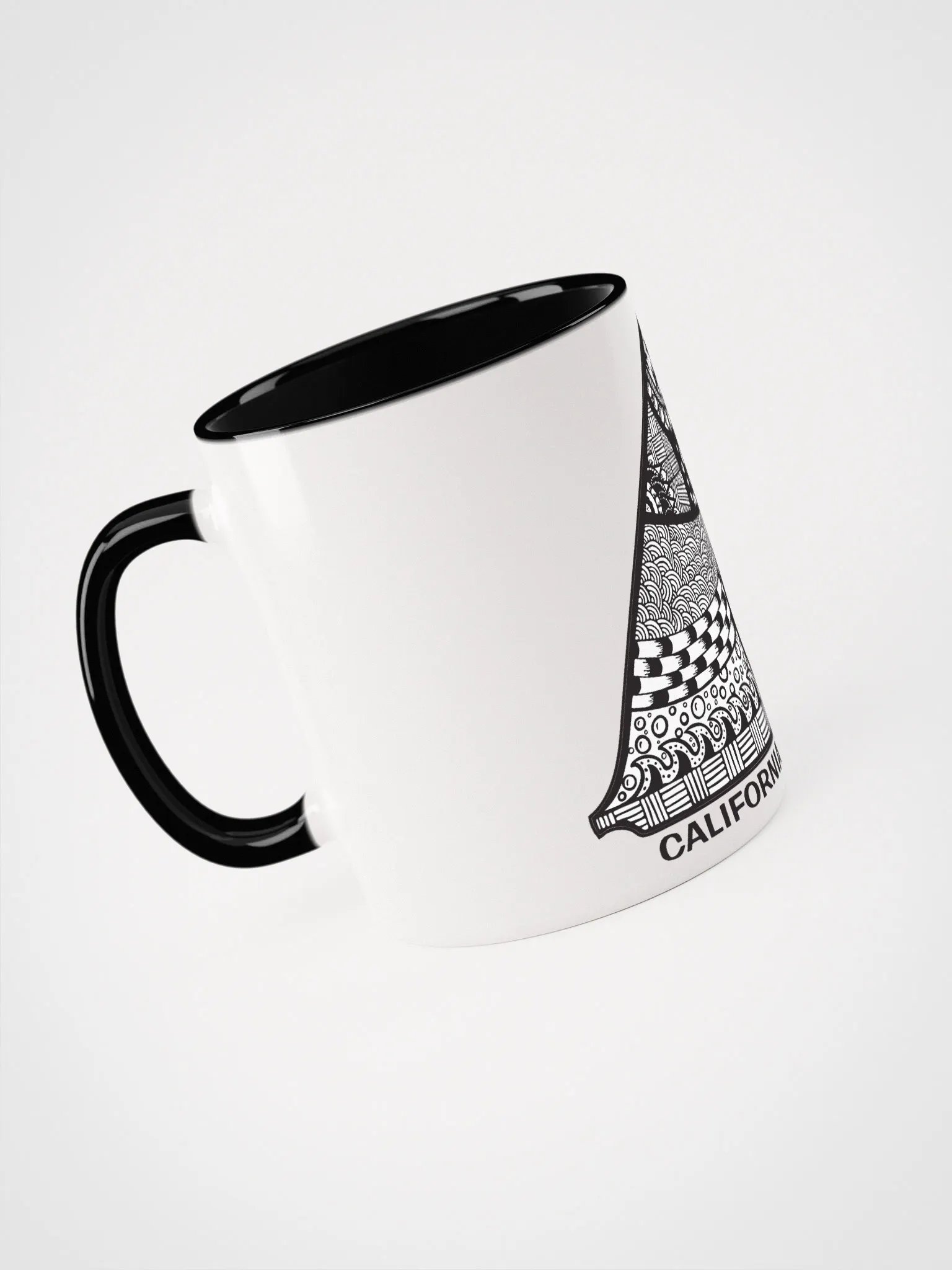 The Doodle Single Fin Ceramic Mug product image (3)