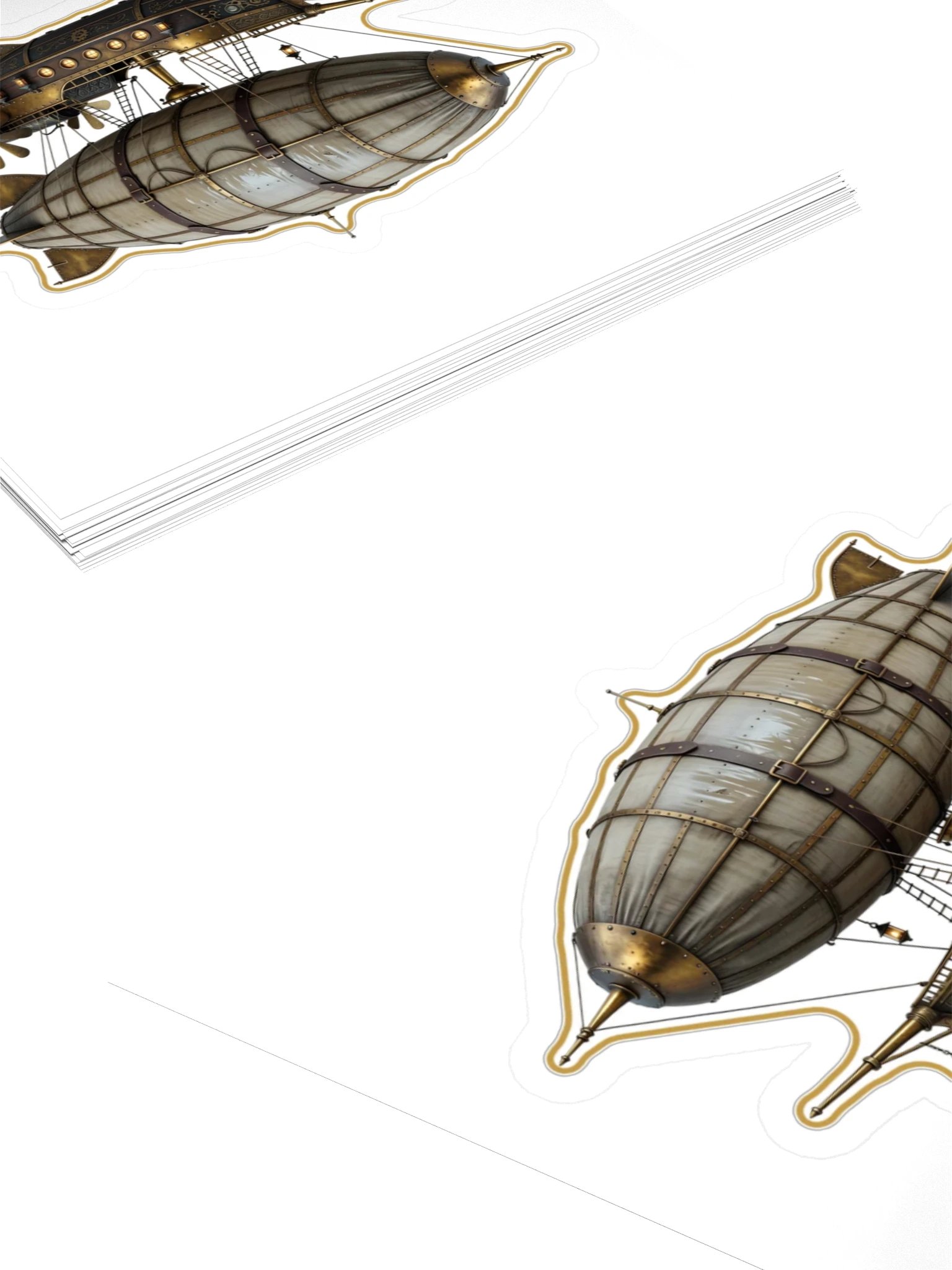 The Brass Veil — Airship Sticker product image (4)