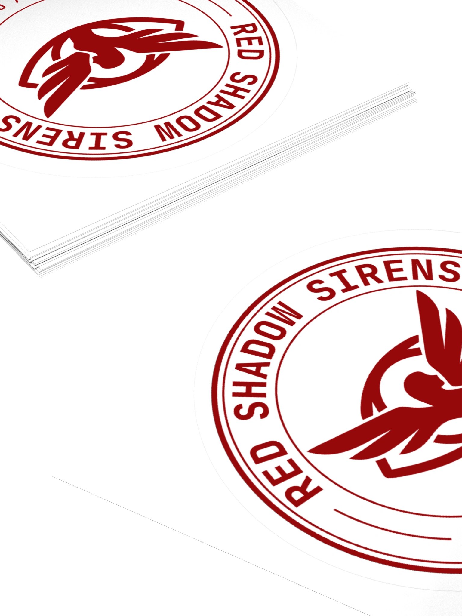 Agency logo sticker (red on white) product image (4)
