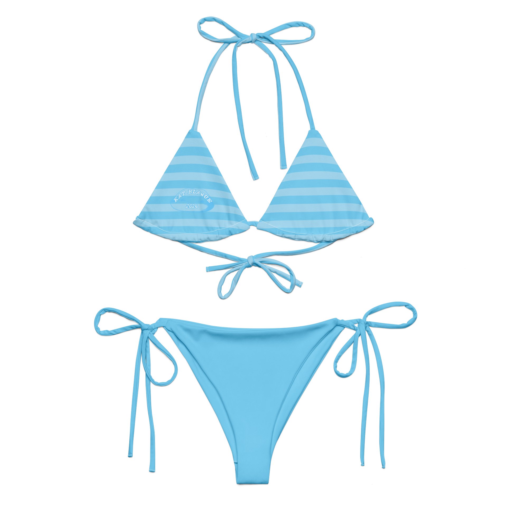 Blue Stripped Bikini product image (1)