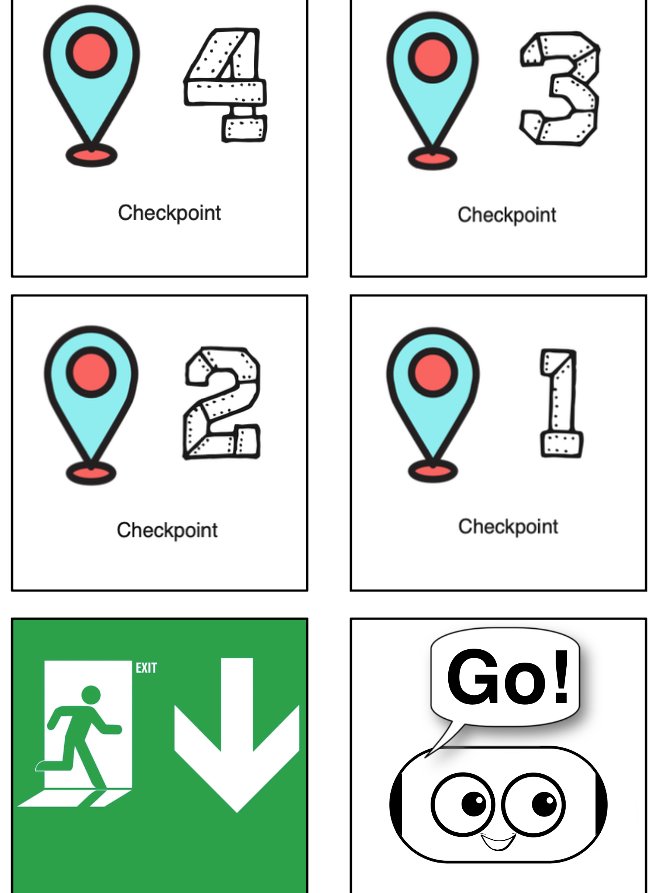 Printable checkpoints and maze templates. product image (2)